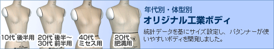 年代別・体型別 オリジナル工業ボディの詳細ページへ